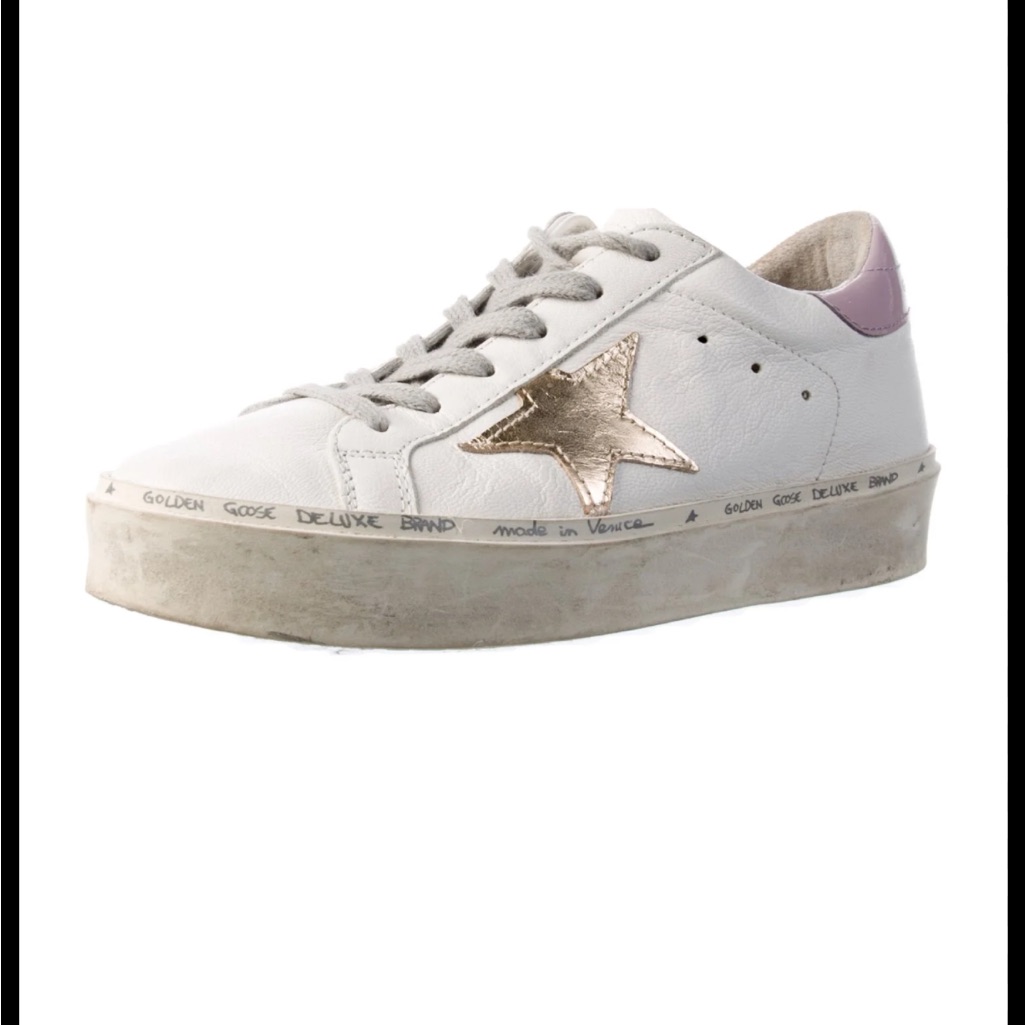 Golden Goose Hi Star Sneakers - White And Lilac
